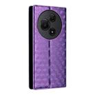 For TCL 60 NxtPaper Cubic Grid Texture Flip Leather Phone Case(Purple) - 3