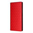 For TCL 605 / 60 SE Cubic Grid Texture Flip Leather Phone Case(Red) - 2