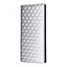 For TCL 605 / 60 SE Cubic Grid Texture Flip Leather Phone Case(Silver) - 2