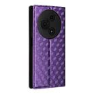 For TCL 605 / 60 SE Cubic Grid Texture Flip Leather Phone Case(Purple) - 3