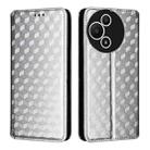 For TCL 60 SE NxtPaper 5G Cubic Grid Texture Flip Leather Phone Case(Silver) - 2