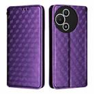 For TCL 60 SE NxtPaper 5G Cubic Grid Texture Flip Leather Phone Case(Purple) - 2