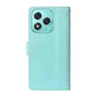 For Honor 400 Lite Three Card Slot Diamond Grid  Leather Phone Case with Long / Short Straps(Green) - 3