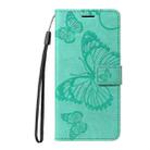 For Redmi A5 4G 173.3mm 3D Butterfly Embossed Pattern Flip Leather Phone Case(Green) - 2