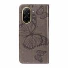 For Redmi A5 4G 173.3mm 3D Butterfly Embossed Pattern Flip Leather Phone Case(Grey) - 3