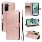 For Redmi A5 4G 173.3mm 3D Butterfly Embossed Pattern Flip Leather Phone Case(Rose Gold) - 1