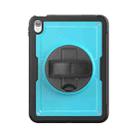 For iPad 2025 / 2022 Honeycomb Hand Grip Turntable Stand Tablet Case(Light Blue) - 2