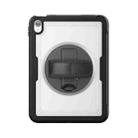 For iPad 2025 / 2022 Honeycomb Hand Grip Turntable Stand Tablet Case(Transparent) - 2