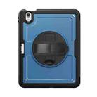 For iPad Air 11 2025 / 2024 Honeycomb Hand Grip Turntable Stand Tablet Case(Navy Blue) - 2