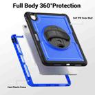 For iPad Air 11 2025 / 2024 Honeycomb Hand Grip Turntable Stand Tablet Case(Dark Blue) - 3