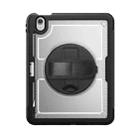 For iPad Air 11 2025 / 2024 Honeycomb Hand Grip Turntable Stand Tablet Case(Transparent) - 2