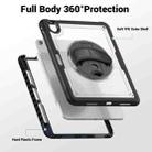 For iPad Air 11 2025 / 2024 Honeycomb Hand Grip Turntable Stand Tablet Case(Transparent) - 3