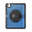 For iPad Air 13 2025 / 2024 Honeycomb Hand Grip Turntable Stand Tablet Case(Navy Blue) - 2