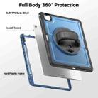 For iPad Air 13 2025 / 2024 Honeycomb Hand Grip Turntable Stand Tablet Case(Navy Blue) - 3