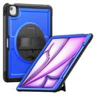 For iPad Air 13 2025 / 2024 Honeycomb Hand Grip Turntable Stand Tablet Case(Dark Blue) - 1