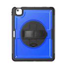 For iPad Air 13 2025 / 2024 Honeycomb Hand Grip Turntable Stand Tablet Case(Dark Blue) - 2