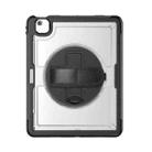 For iPad Air 13 2025 / 2024 Honeycomb Hand Grip Turntable Stand Tablet Case(Transparent) - 2