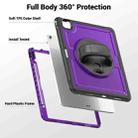 For iPad Air 13 2025 / 2024 Honeycomb Hand Grip Turntable Stand Tablet Case(Purple) - 3