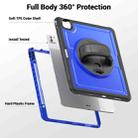 For iPad Pro 13 2024 Honeycomb Hand Grip Turntable Stand Tablet Case(Dark Blue) - 3