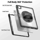For iPad Pro 13 2024 Honeycomb Hand Grip Turntable Stand Tablet Case(Transparent) - 3