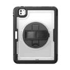 For iPad Pro 11 2024 Honeycomb Hand Grip Turntable Stand Tablet Case(Transparent) - 2