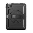 For iPad Air 2022 10.9 / Pro 11 2022 Honeycomb Hand Grip Turntable Stand Tablet Case(Black) - 2