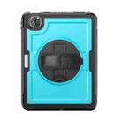 For iPad Air 2022 10.9 / Pro 11 2022 Honeycomb Hand Grip Turntable Stand Tablet Case(Light Blue) - 2