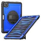 For iPad Air 2022 10.9 / Pro 11 2022 Honeycomb Hand Grip Turntable Stand Tablet Case(Dark Blue) - 1