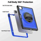 For iPad Air 2022 10.9 / Pro 11 2022 Honeycomb Hand Grip Turntable Stand Tablet Case(Dark Blue) - 3