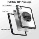 For iPad Air 2022 10.9 / Pro 11 2022 Honeycomb Hand Grip Turntable Stand Tablet Case(Transparent) - 3