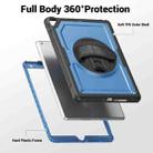 For iPad 10.2 2021 / 2020 / 10.5 2019 Honeycomb Hand Grip Turntable Stand Tablet Case(Navy Blue) - 3
