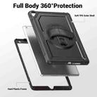 For iPad 10.2 2021 / 2020 / 10.5 2019 Honeycomb Hand Grip Turntable Stand Tablet Case(Black) - 3