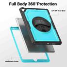 For iPad 10.2 2021 / 2020 / 10.5 2019 Honeycomb Hand Grip Turntable Stand Tablet Case(Light Blue) - 3