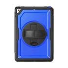 For iPad 10.2 2021 / 2020 / 10.5 2019 Honeycomb Hand Grip Turntable Stand Tablet Case(Dark Blue) - 2
