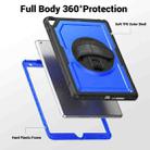 For iPad 10.2 2021 / 2020 / 10.5 2019 Honeycomb Hand Grip Turntable Stand Tablet Case(Dark Blue) - 3