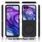 For Motorola Razr 50 Ultra Skin Feel TPU Hybrid PC MagSafe Phone Case(Black) - 2