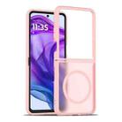 For Motorola Razr 50 Ultra Skin Feel TPU Hybrid PC MagSafe Phone Case(Pink) - 1