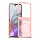 For Motorola Razr 50 Skin Feel TPU Hybrid PC MagSafe Phone Case(Pink) - 1