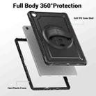For Samsung Galaxy Tab A9+ Honeycomb Hand Grip Turntable Stand Tablet Case(Black) - 3