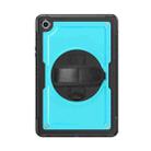 For Samsung Galaxy Tab A9+ Honeycomb Hand Grip Turntable Stand Tablet Case(Light Blue) - 2