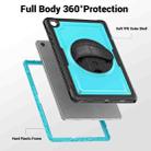 For Samsung Galaxy Tab A9+ Honeycomb Hand Grip Turntable Stand Tablet Case(Light Blue) - 3