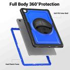 For Samsung Galaxy Tab A9+ Honeycomb Hand Grip Turntable Stand Tablet Case(Dark Blue) - 3