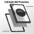 For Samsung Galaxy Tab A9+ Honeycomb Hand Grip Turntable Stand Tablet Case(Transparent) - 3