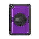 For Samsung Galaxy Tab A9+ Honeycomb Hand Grip Turntable Stand Tablet Case(Purple) - 2