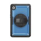 For Samsung Galaxy Tab A9 Honeycomb Hand Grip Turntable Stand Tablet Case(Navy Blue) - 2