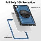 For Samsung Galaxy Tab A9 Honeycomb Hand Grip Turntable Stand Tablet Case(Navy Blue) - 3