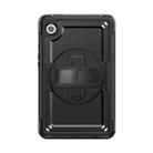 For Samsung Galaxy Tab A9 Honeycomb Hand Grip Turntable Stand Tablet Case(Black) - 2