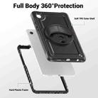 For Samsung Galaxy Tab A9 Honeycomb Hand Grip Turntable Stand Tablet Case(Black) - 3