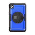 For Samsung Galaxy Tab A9 Honeycomb Hand Grip Turntable Stand Tablet Case(Dark Blue) - 2