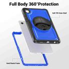 For Samsung Galaxy Tab A9 Honeycomb Hand Grip Turntable Stand Tablet Case(Dark Blue) - 3